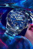 Tag Heuer Aquaracer Professional 300 Automatic Diamonds Blue Dial Silver Steel Strap Watch for Women - WBP231B.BA0618