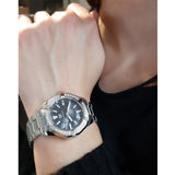 Tag Heuer Aquaracer Quartz 35mm Diamond Black Dial Silver Steel Strap Watch for Women - WAY131P.BA0748