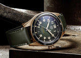 Tag Heuer Autavia Calibre 5 Automatic 42mm Olive Green Dial Leather Strap Watch for Men - WBE5190.FC8268