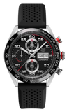 Tag Heuer Carrera Chronograph Black Dial Black Rubber Strap Watch for Men - CBN2A1AA.FT6228