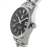 Tag Heuer Carrera Automatic Black Dial Silver Steel Strap Watch for Men - WAR211A.BA0782