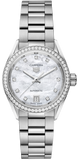 Tag Heuer Carrera Date Diamonds Mother of Pearl Dial Silver Steel Strap Watch for Women - WBN2414.BA0621