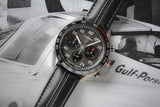 Tag Heuer Carrera Porsche Chronograph Special Edition Black Dial Black Leather Strap Watch for Men - CBN2A1F.FC6492