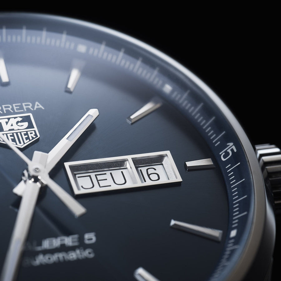 Tag Heuer Carrera Automatic Blue Dial Silver Steel Strap Watch for Men - WAR201E.BA0723