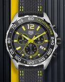 Tag Heuer Formula 1 Quartz Chronograph Grey Dial Black Nylon Strap Watch for Men - CAZ101AG.FC8304