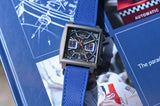 Tag Heuer Monaco Automatic Chronograph Blue Dial Blue Nylon Strap Watch for Men - CBL2182.FT6235