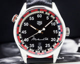 Tag Heuer Carrera Muhammad Ali Calibre 5 Black Dial Black Leather Strap Watch for Men - WAR2A11.FC6337