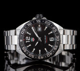 Tag Heuer Formula 1 Quartz 41mm Black Dial Silver Steel Strap Watch for Men - WAZ1110.BA0875