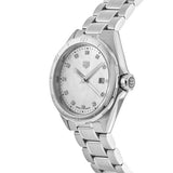 Tag Heuer Formula 1 White Mother of Pearl Dial Silver Steel Strap Watch for Women - WBJ1319.BA0666