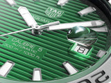 Tag Heuer Aquaracer Calibre 5 Automatic Green Dial Silver Steel Strap Watch for Men - WAY2015.BA0927