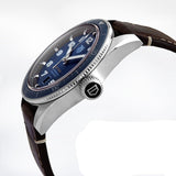 Tag Heuer Autavia Calibre 5 42mm Automatic Blue Dial Brown Leather Strap Watch for Men - WBE5116.FC8266