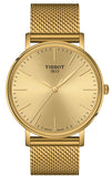 Tissot Everytime Gent Gold Dial Gold Mesh Bracelet Watch for Men - T143.410.33.021.00