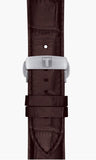 Tissot Luxury Powermatic 80 Silver Dial Brown Leather Strap Watch For Men - T086.407.16.037.00