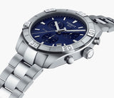 Tissot PR 100 Sport Quartz Chronograph Blue Dial Silver Steel Strap Watch For Men - T101.617.11.041.00