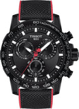 Tissot Supersport Chrono Giro D'Italia Black Dial Black Nylon Strap Watch for Men - T125.617.37.051.00