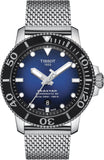 Tissot Seastar 1000 Powermatic 80 Blue Dial SIlver Mesh Bracelet Watch For Men - T120.407.11.041.02