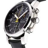 Tissot T Race PRC 200 Chronograph Quartz Black Dial Black Leather Strap Watch for Men - T17.1.526.52