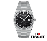 Tissot PRX Powermatic 80 Black Dial Silver Steel Strap Watch for Men - T137.407.11.051.00