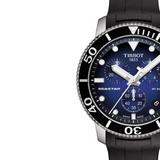 Tissot Seastar 1000 Chronograph Blue Dial Black Rubber Strap Watch For Men - T120.417.17.041.00