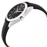 Tissot Gentleman Black Dial Black Leather Strap Watch For Men - T127.410.16.051.00