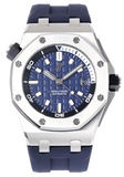 Audemars Piguet Royal Oak Offshore Diver Blue Dial Blue Rubber Strap Watch for Men - 15720ST.OO.A027CA.01