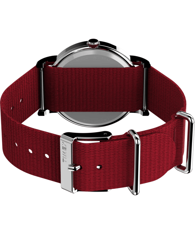 Daniel Wellington Classic Roselyn White Dial Red NATO Strap Watch For Women - DW00100272