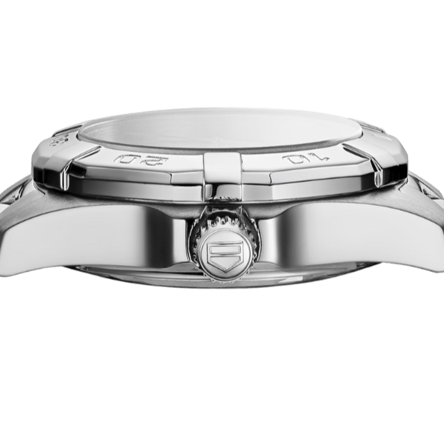 Tag Heuer Aquaracer Quartz Black Dial Silver Steel Strap Watch for Women - WBD1410.BA0741