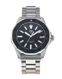 Tag Heuer Aquaracer Quartz 35mm Black Dial Silver Steel Strap Watch for Women - WAY131K.BA0748