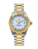 Tag Heuer Aquaracer Quartz Diamonds Mother of Pearl Dial Two Tone Steel Strap Watch for Men - WBD1422.BB0321