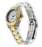 Tag Heuer Aquaracer Quartz Diamonds Mother of Pearl Dial Two Tone Steel Strap Watch for Men - WBD1422.BB0321