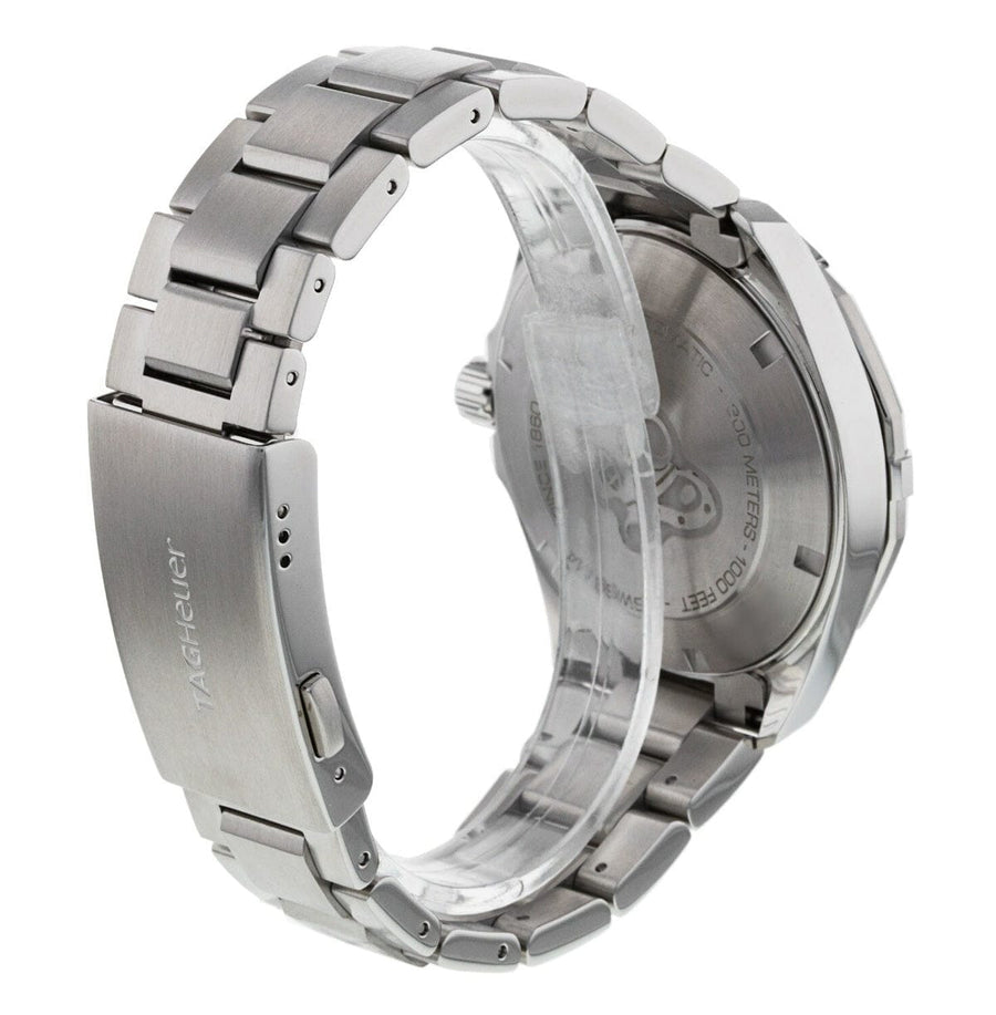 Tag Heuer Aquaracer WBD2112 stainless steel watch, side view