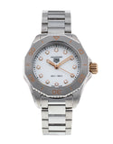 Tag Heuer Aquaracer Professional 200 Quartz Diamonds White Dial Silver Steel Strap Watch for Women - WBP1450.BA0622