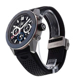 Tag Heuer Carrera Automatic Chronograph Steel & Ceramic Black Dial Black Rubber Strap Watch for Men - CBG2A1Z.FT6157