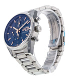 Tag Heuer Carrera Automatic Chronograph Blue Dial Silver Steel Strap Watch for Men - CBK2115.BA0715