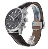 Tag Heuer Carrera Chronograph Grey Dial Brown Leather Strap Watch for Men - CBN2012.FC6483