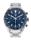 Tag Heuer Carrera Chronograph Blue Dial Silver Steel Strap Watch for Men - CBN2A1A.BA0643