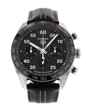 Tag Heuer Carrera Porsche Chronograph Special Edition Black Dial Black Leather Strap Watch for Men - CBN2A1F.FC6492