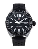 Tag Heuer Formula 1 Quartz 41mm Black Dial Black Rubber Strap Watch for Men - WAZ1110.FT8023