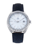 Tag Heuer Formula 1 Quartz 35mm Mother of Pearl Dial Blue Strap Watch for Women - WBJ131A.FC8251