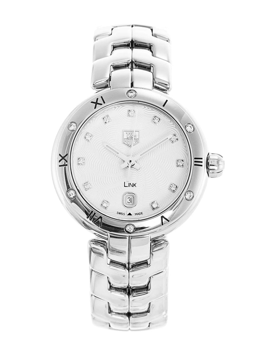 Tag Heuer Link Diamonds Silver Dial Silver Steel Strap Watch for Women - WAT1413.BA0954