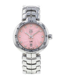 Tag Heuer Link Diamonds Pink Dial Silver Steel Strap Watch for Women - WAT1415.BA0954