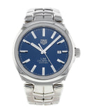 Tag Heuer Link Automatic Blue Dial Silver Steel Strap Watch for Men - WBC2112.BA0603