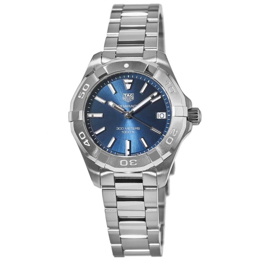 Tag Heuer Aquaracer Quartz Blue Dial Silver Steel Strap Watch for Women - WBD1312.BA0740