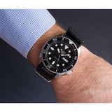 Seiko 5 Sports SKX Automatic Black Dial Black NATO Strap Watch For Men - SRPD55K3