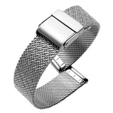 Emporio Armani Kappa Silver Dial Silver Mesh Bracelet Watch For Women - AR11128