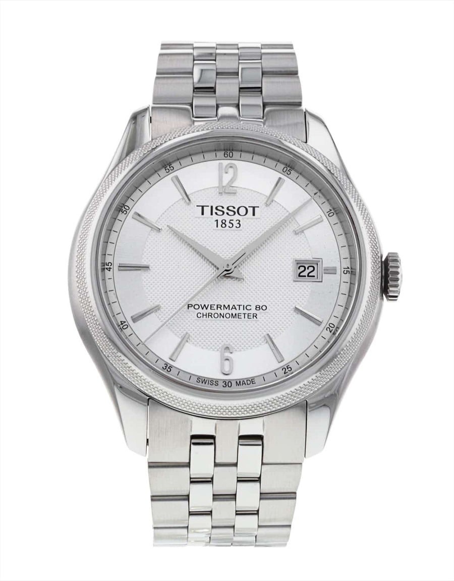 Tissot Ballade Powermatic 80 Cosc Silver Dial Silver Steel Strap Watch For Men - T108.408.11.037.00