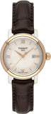 Tissot Bridgeport Lady White Dial Brown Leather Strap Watch For Women - T097.010.26.118.00