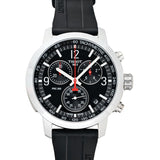 Tissot PRC 200 Chronograph Black Dial Black Rubber Strap Watch for Men - T114.417.17.057.00