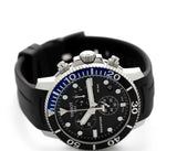 Tissot Seastar 1000 Quartz Chronograph Black Dial Black Rubber Strap Watch For Men - T120.417.17.051.02