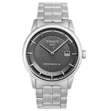 Tissot Luxury Powermatic 80 Grey Dial Silver Steel Strap Watch for Men - T086.407.11.061.00